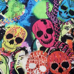 Fright Night Digital Cotton Fabric