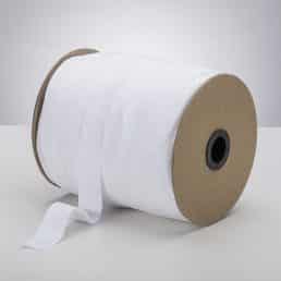 65cm - Latex Free 25mm ProStretch® Plush Fold Over Elastic (FOE) - White