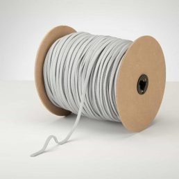 Latex Free 5mm ProStretch® Plush Knitted Elastic Light Grey