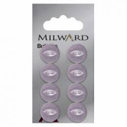 Pearl Purple Fisheye 13mm buttons | Pack of 8