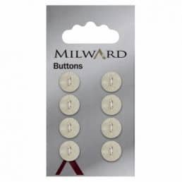 Pearl Effect 11mm Fisheye buttons | Pack of 8