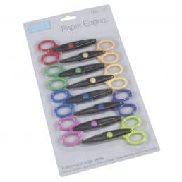 Scissors - 13 cm Paper Edgers - Set of 8