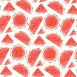 Watermelon Slices Digital Cotton Fabric (10cm x 10cm Swatch)