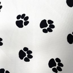 25cm x 110cm Dog Paw Cotton Canvas
