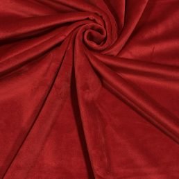 Smooth Plush Fleece (10cm x 10cm Swatch) - Red