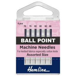 Sewing Machine Needles - Ball Point - mixed 6 pieces