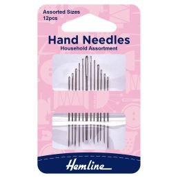 Hand Sewing Needles - Household Assorted - 12 Pieces