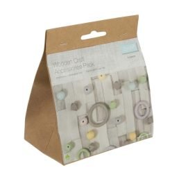 Wooden Craft Accessories Pack | 33 pieces | Assorted Colours