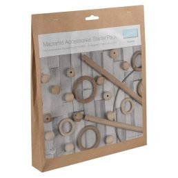 Macramé Accessories Starter Pack | 39 pieces | Natural