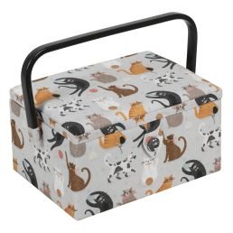 Medium Sewing Box | Cats