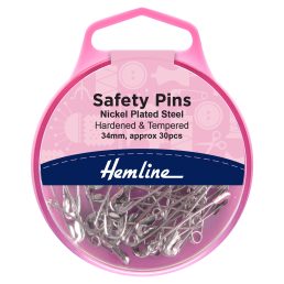 34mm Safety Pins - 30 pack