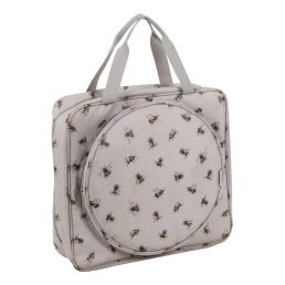 Project Craft Bag with Embroidery Hoop Storage | Bee