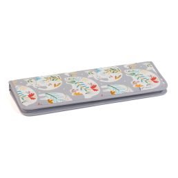 Knitting Pin Case with Tape Measure Trim | Elephants
