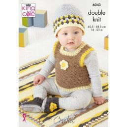 King Cole Crochet Pattern 6043