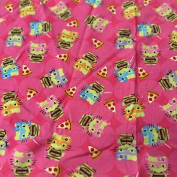 70cm x 85cm Masked Kittens Cotton Jersey