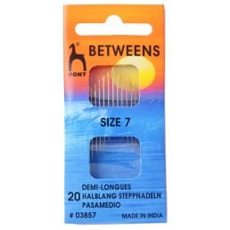 Hand Sewing Needles: Betweens: Gold Eye: Size 7