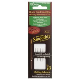 Hand Sewing Needles: Quilting--Betweens: Black Gold: No.10 (3)
