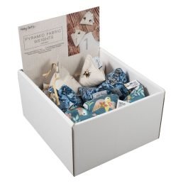 Hobby Gift Counter Display Unit: Pyramid Fabric Weights