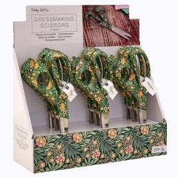 Hobby Gift Counter Display Unit: Scissors: Printed Dressmaking Shears: 21.5cm