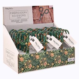 Hobby Gift Counter Display Unit: Scissors: Printed Embroidery: 9.3cm