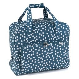 Matt-PVC Sewing Machine Bag | Teal Spot
