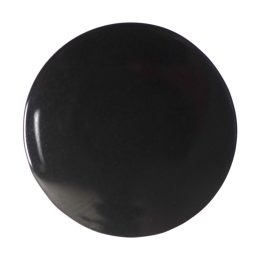 Hemline Jet Black Glossy Buttons | 25mm | Pack of 6 | H04062607