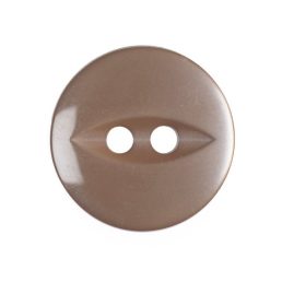 Trimits Beige Fish Eye Polyester Button | 11mm | G03391827